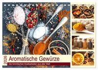 Vorderes Coverbild Aromatische Gewürze. Die himmlischen Kostbarkeiten aus aller Welt (Tischkalender 2026 DIN A5 quer), CALVENDO Monatskalender