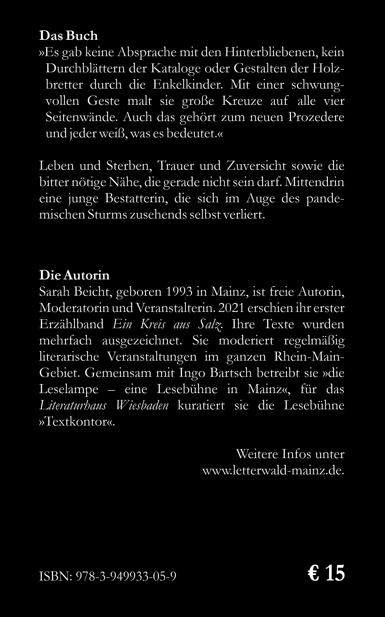 Rückseitencover Weiße Kreidekreuze