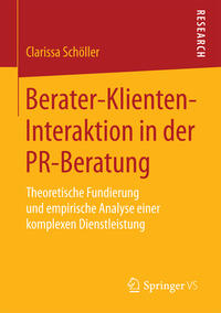 Vorderes Coverbild Berater-Klienten-Interaktion in der PR-Beratung