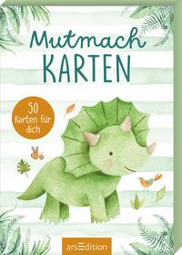Vorderes Coverbild Mutmachkarten – Dino (Aquarelloptik)