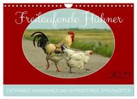 Vorderes Coverbild Freilaufende Hühner (Wandkalender 2025 DIN A4 quer), CALVENDO Monatskalender