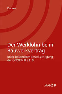 Vorderes Coverbild Der Werklohn beim Bauwerkvertrag