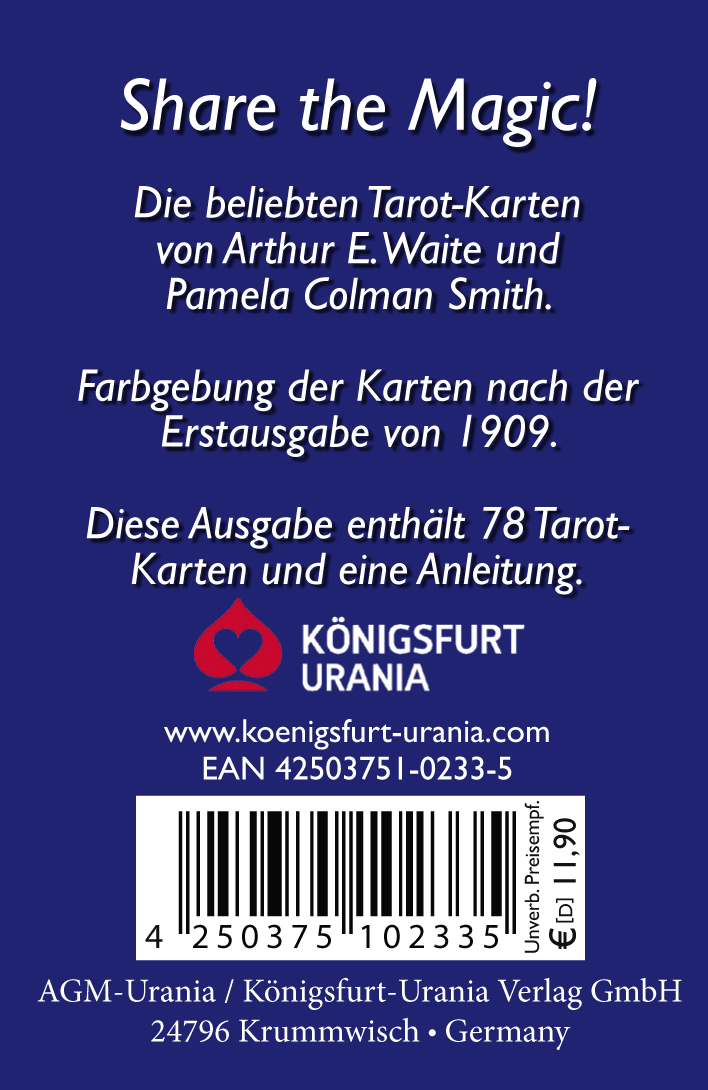 Rückseitencover Tarot von A.E. Waite