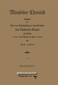 Vorderes Coverbild Moabiter Chronik