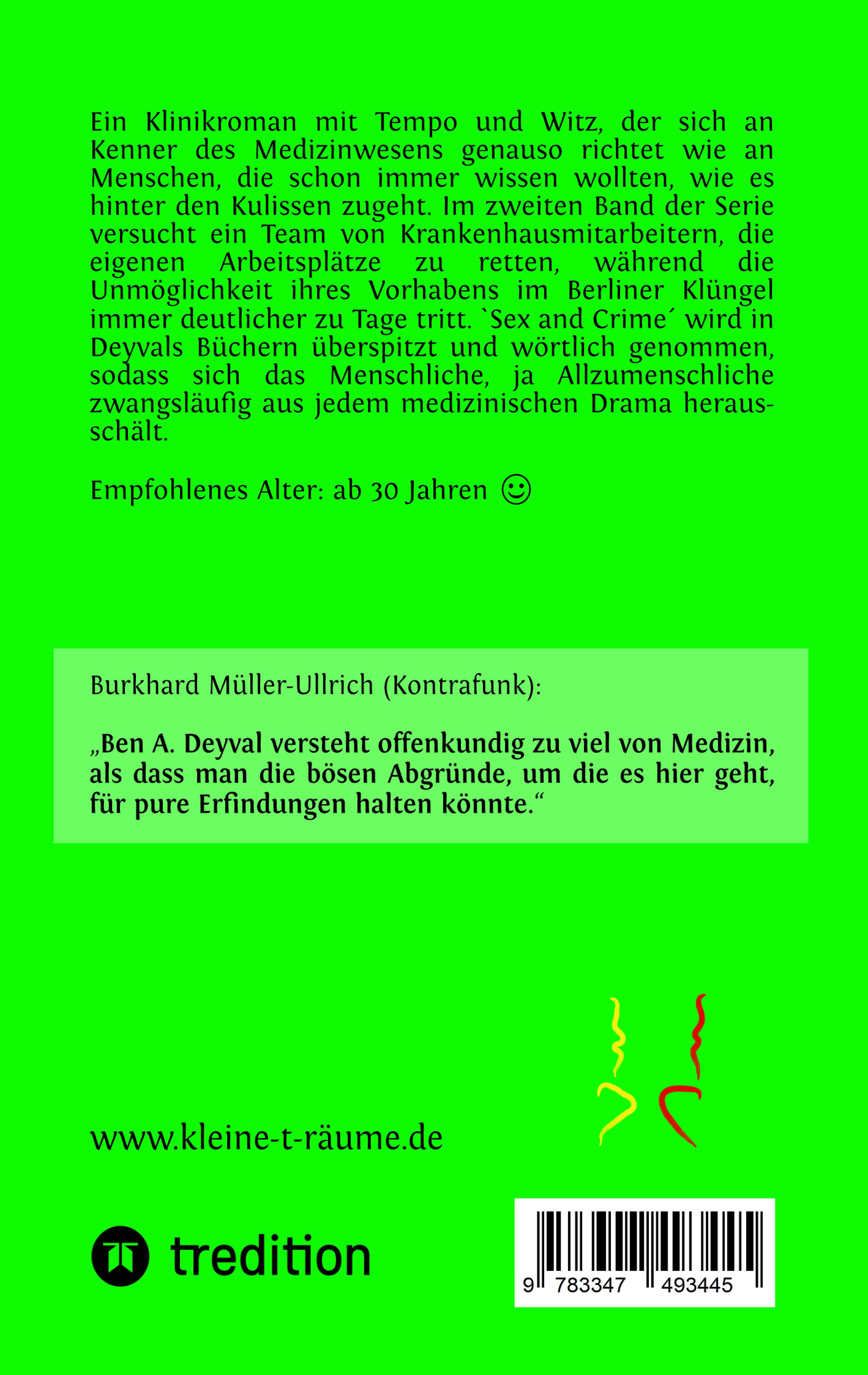 Rückseitencover K(L)EINE T.RÄUME - Berlin