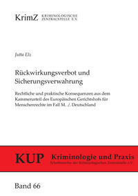 Vorderes Coverbild Rückwirkungsverbot und Sicherungsverwahrung