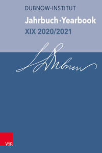 Vorderes Coverbild Jahrbuch des Dubnow-Instituts /Dubnow Institute Yearbook XIX 2020/2021