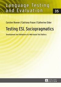 Vorderes Coverbild Testing ESL Sociopragmatics