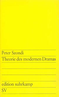 Vorderes Coverbild Theorie des modernen Dramas