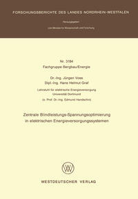 Vorderes Coverbild Zentrale Blindleistungs-Spannungsoptimierung in elektrischen Energieversorgungssystemen