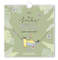 Vorderes Coverbild Postkartenkalender 2025 Der frühe Vogel
