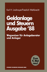 Vorderes Coverbild Geldanlage und Steuern ’88