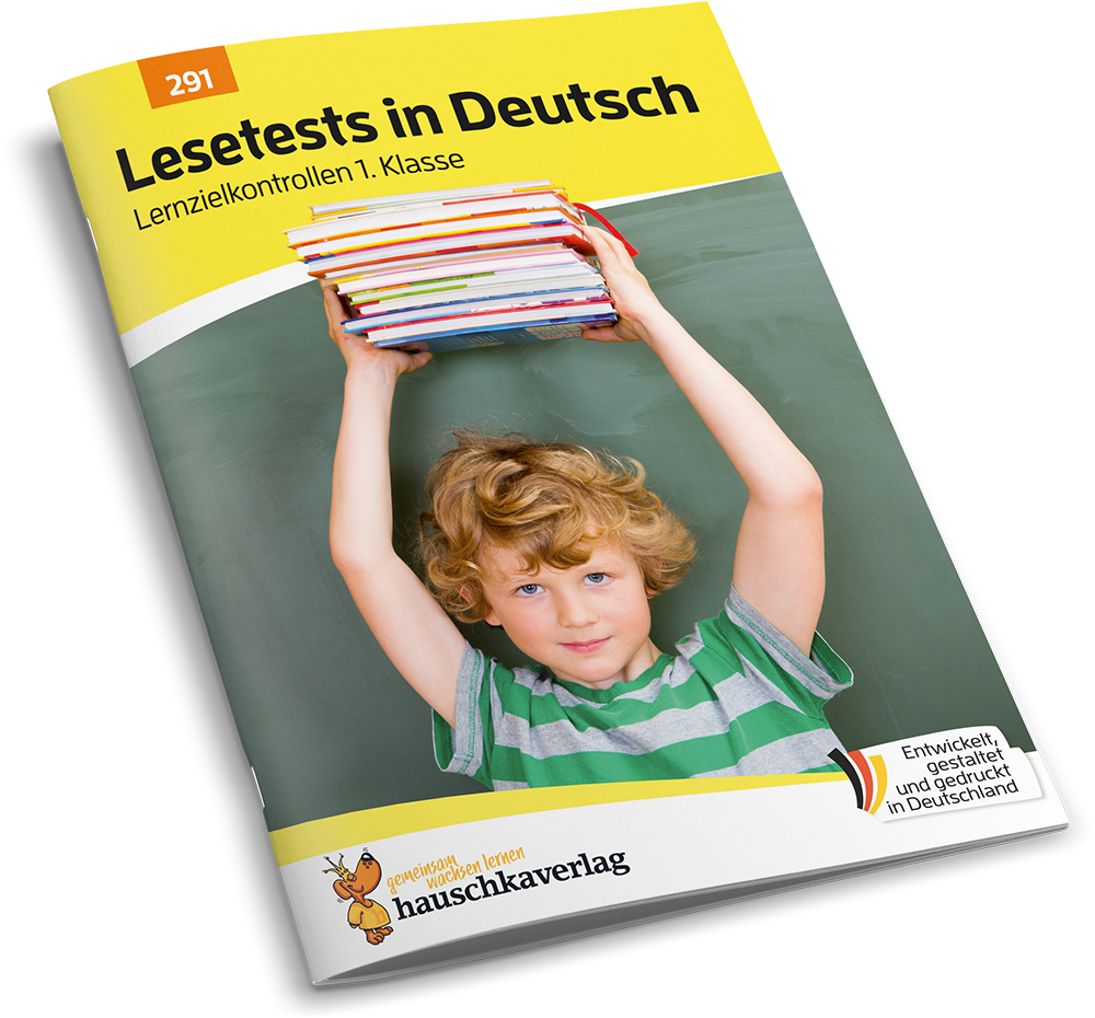 Beispielinhalt (Bild) Übungsheft mit Lesetests in Deutsch 1. Klasse