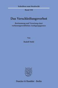 Vorderes Coverbild Das Verschleifungsverbot.