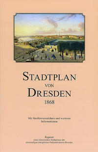 Vorderes Coverbild Stadtplan von Dresden 1868