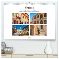 Vorderes Coverbild Verona - malerische Stadt mit Charme (hochwertiger Premium Wandkalender 2025 DIN A2 quer), Kunstdruck in Hochglanz