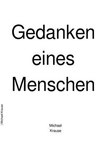 Vorderes Coverbild Gedanken eines Menschen