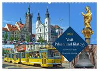 Vorderes Coverbild Visit Pilsen & Klatovy - Zwei böhmische Städte - Ein perfekter Urlaubstag (Wandkalender 2025 DIN A2 quer), CALVENDO Monatskalender