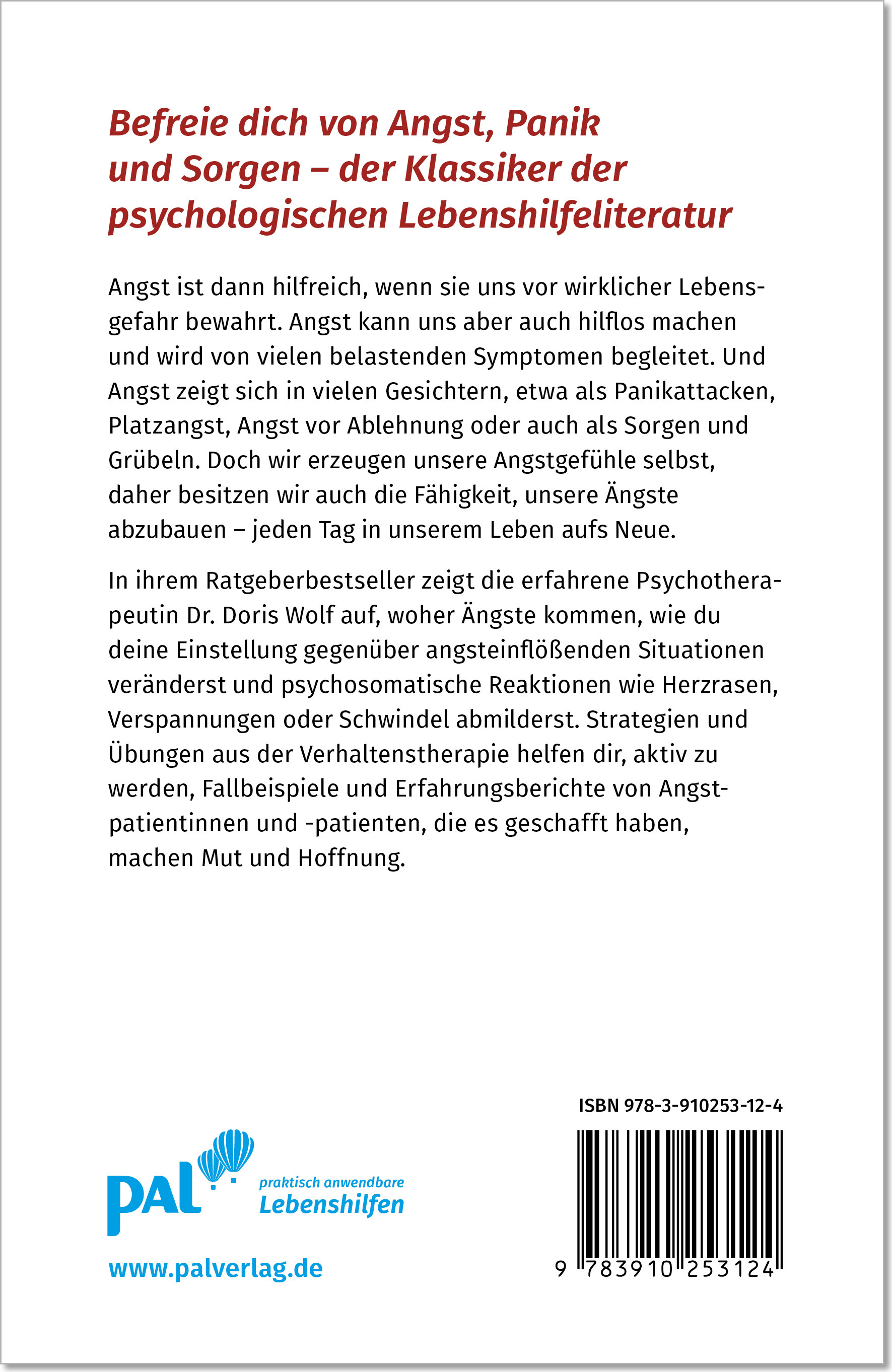 Rückseitencover Ängste verstehen und überwinden