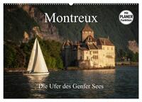 Vorderes Coverbild Montreux - Die Ufer des Genfer Sees (Wandkalender 2025 DIN A2 quer), CALVENDO Monatskalender