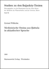 Vorderes Coverbild Medizinische Omina aus Hattuša in akkadischer Sprache