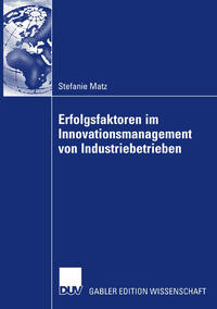Vorderes Coverbild Erfolgsfaktoren im Innovationsmanagement von Industriebetrieben