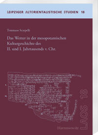 Vorderes Coverbild Das Wetter in der mesopotamischen Kulturgeschichte des II. und I. Jahrtausends v. Chr.