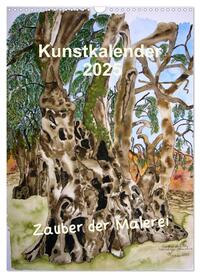 Vorderes Coverbild Kunstkalender 2025 - Zauber der Malerei (Wandkalender 2025 DIN A3 hoch), CALVENDO Monatskalender
