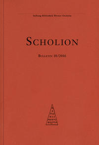 Vorderes Coverbild Scholion 10/2016