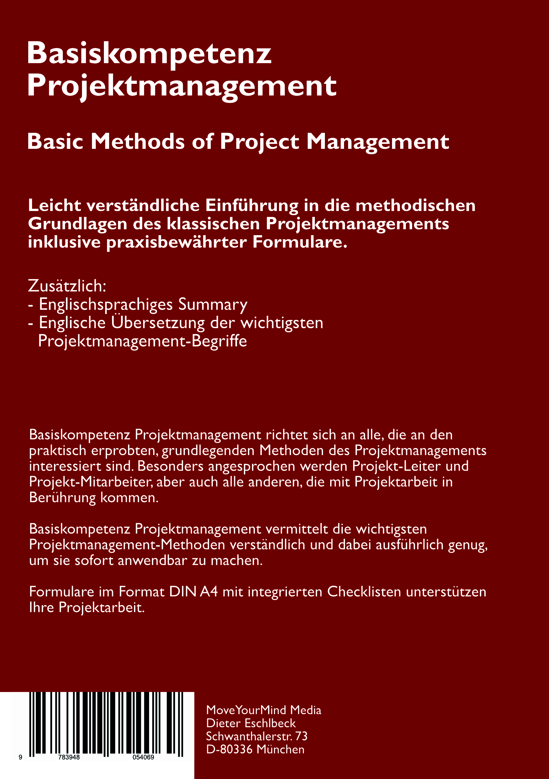 Rückseitencover Basiskompetenz Projektmanagement