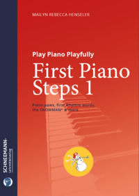 Vorderes Coverbild First Piano Steps 1 | The SNOWMAN® Piano Learning System