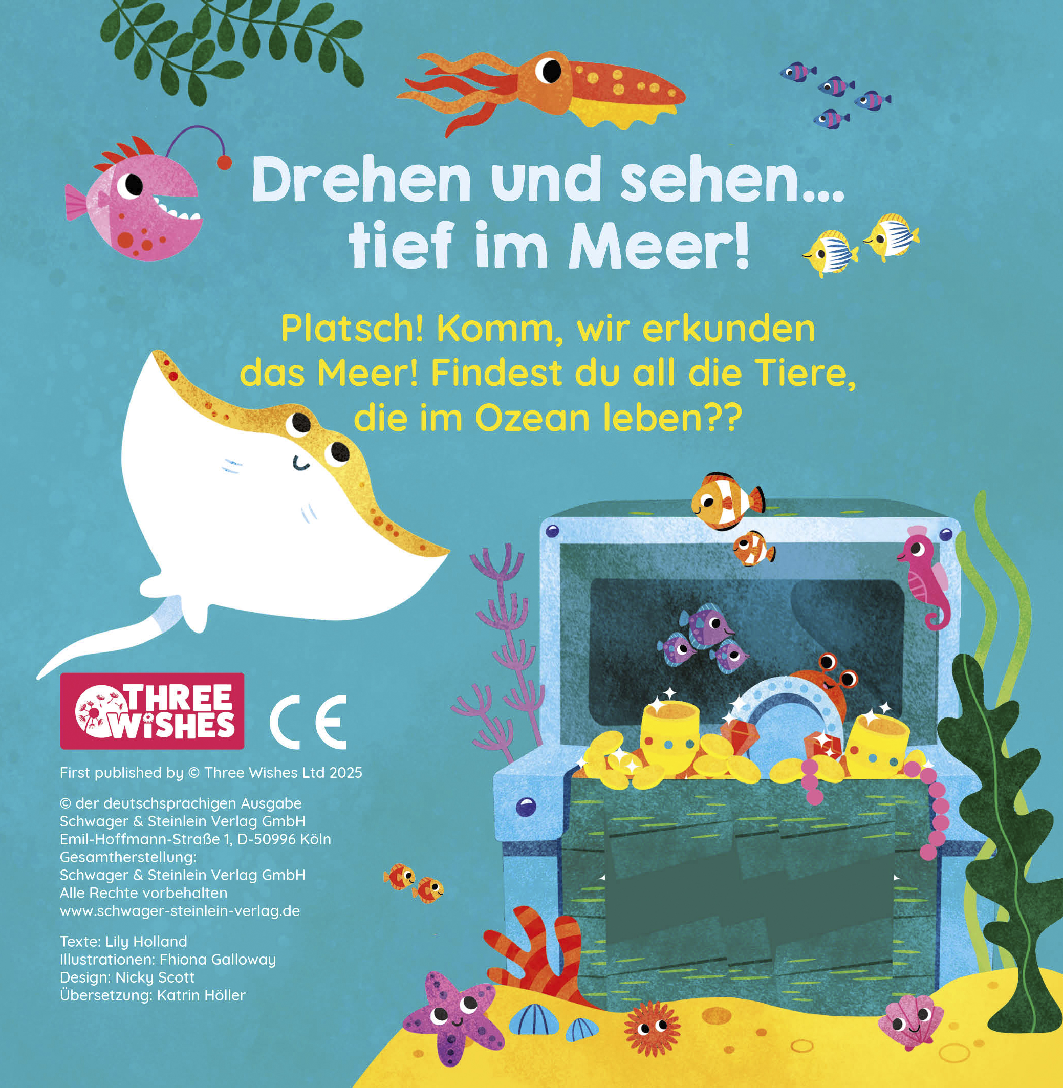 Rückseitencover Scheibe drehen - Tiere sehen! Ozean