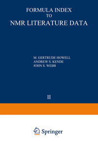 Vorderes Coverbild Formula Index to NMR Literature Data