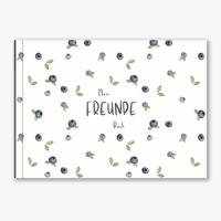 Vorderes Coverbild Freundebuch Kindergarten und Schule - Blaubeeren