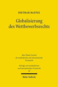 Vorderes Coverbild Globalisierung des Wettbewerbsrechts