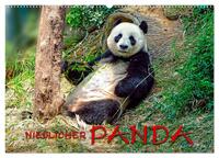 Vorderes Coverbild Niedlicher Panda (Wandkalender 2025 DIN A2 quer), CALVENDO Monatskalender