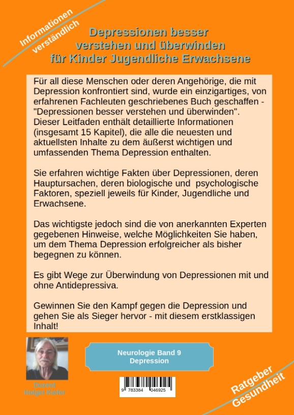Rückseitencover Depressionen besser verstehen und überwinden für Kinder Jugendliche Erwachsene