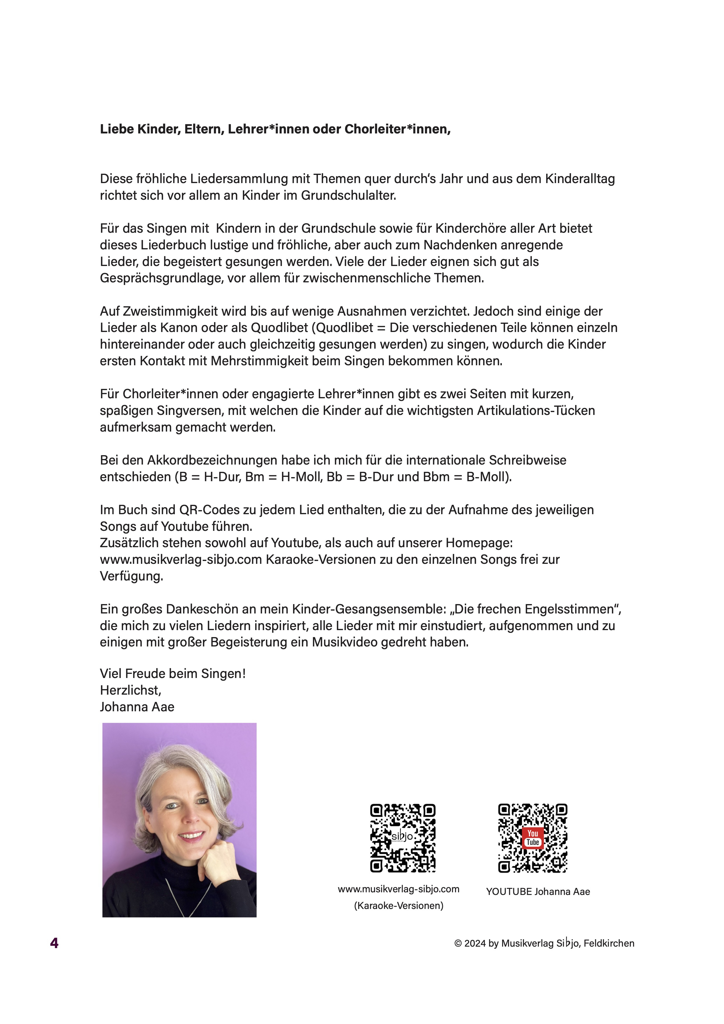 Beispielinhalt (Bild) Pippas Lieder