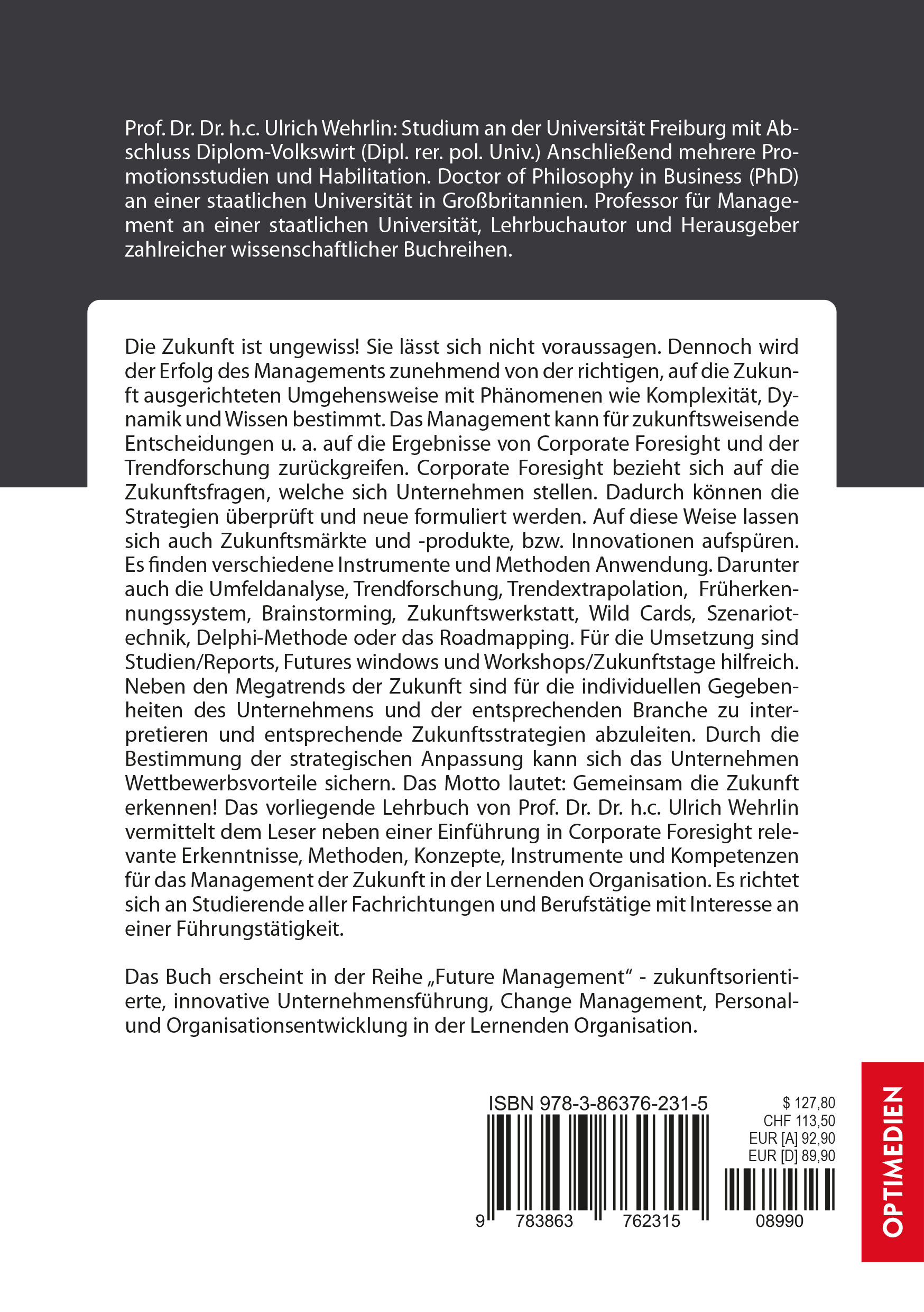Rückseitencover Corporate Foresight
