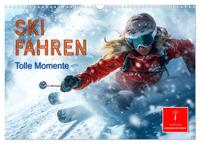 Vorderes Coverbild Skifahren - tolle Momente (Wandkalender 2025 DIN A3 quer), CALVENDO Monatskalender