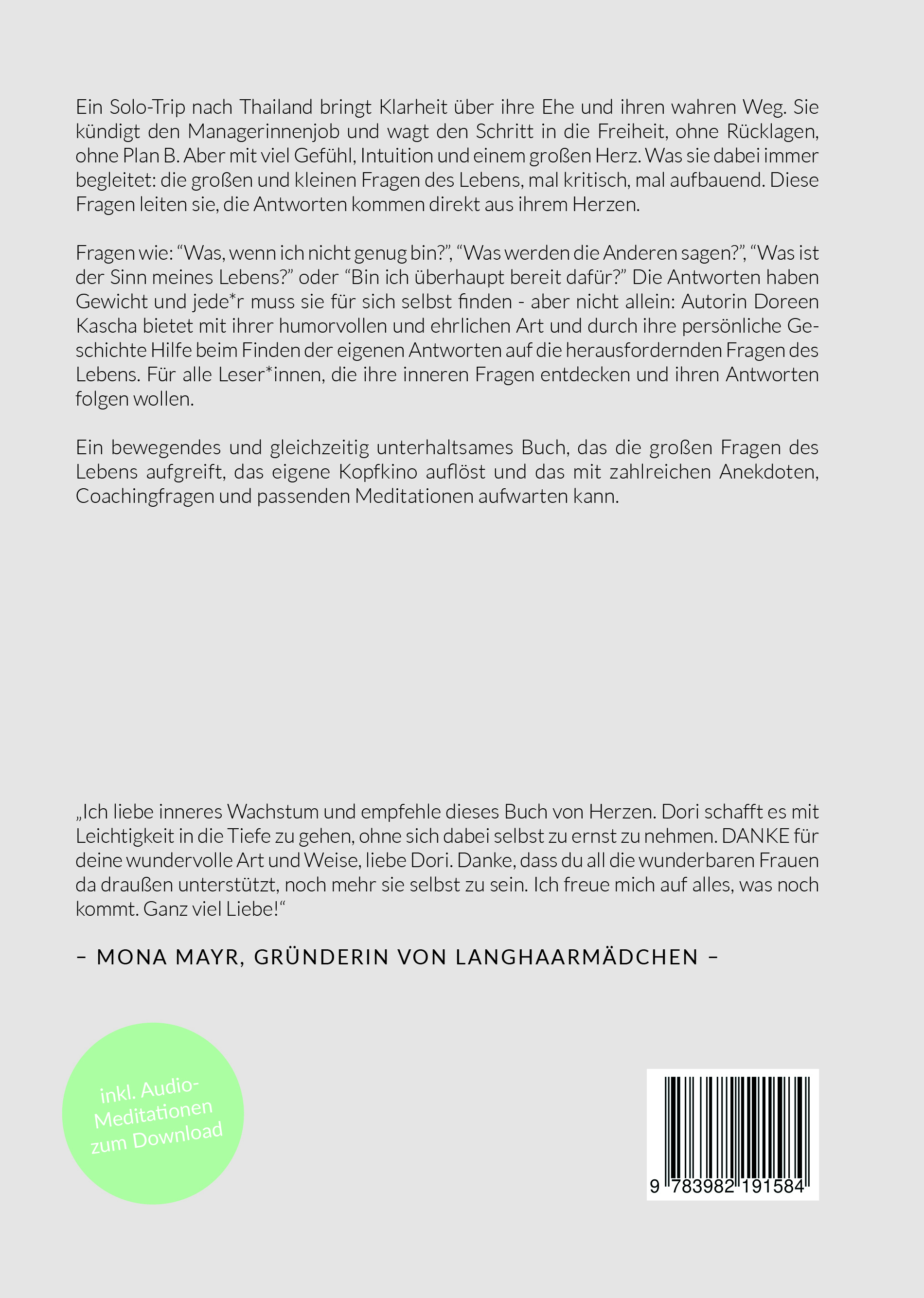 Rückseitencover Es ist alles in dir
