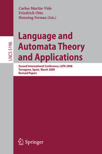 Vorderes Coverbild Language and Automata Theory and Applications