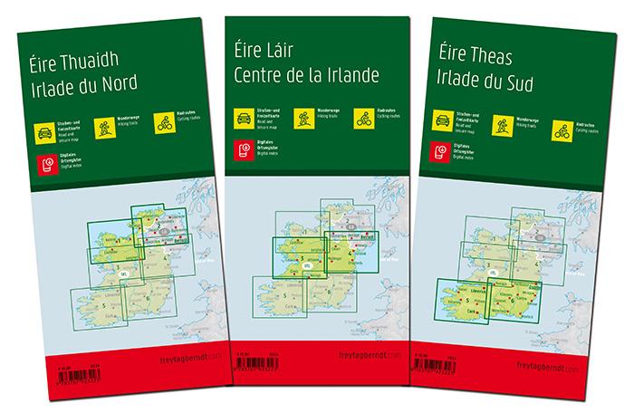 Rückseitencover Irland, Straßen- und Freizeitkarten-Set 1:150.000, freytag & berndt