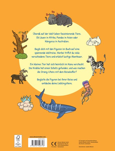 Rückseitencover Mein großes Wimmelbuch Tiere