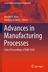 Vorderes Coverbild Advances in Manufacturing Processes