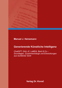 Vorderes Coverbild Generierende Künstliche Intelligenz