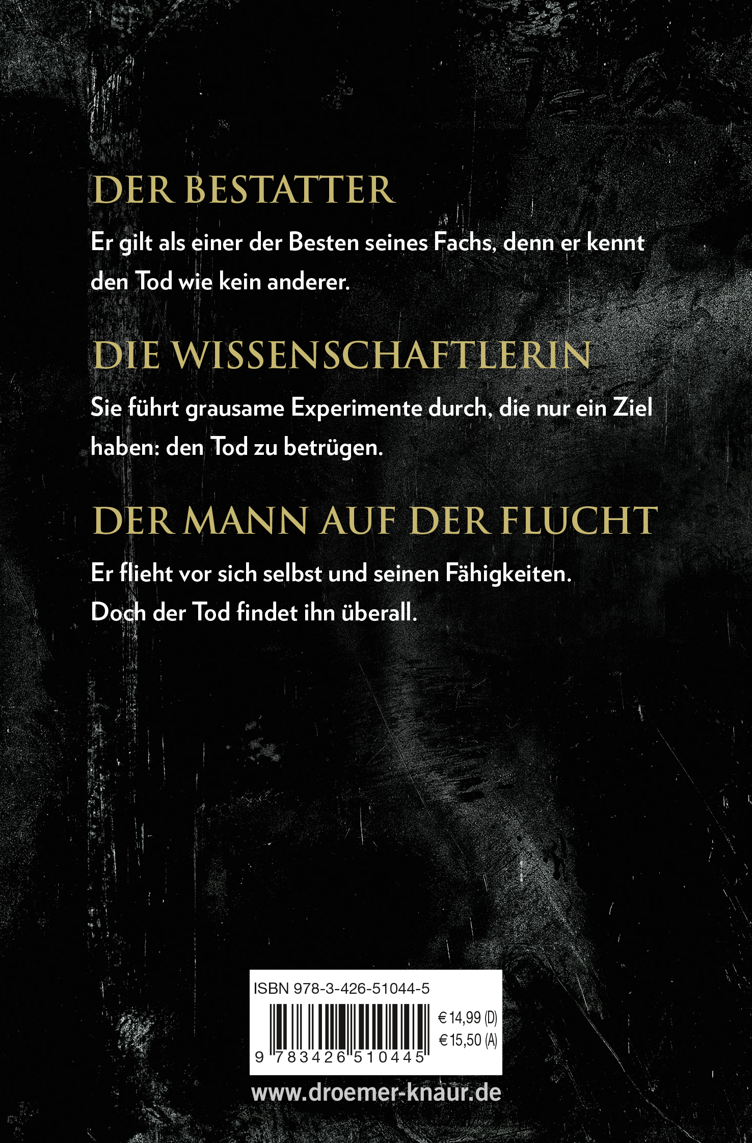 Rückseitencover Oneiros - Tödlicher Fluch