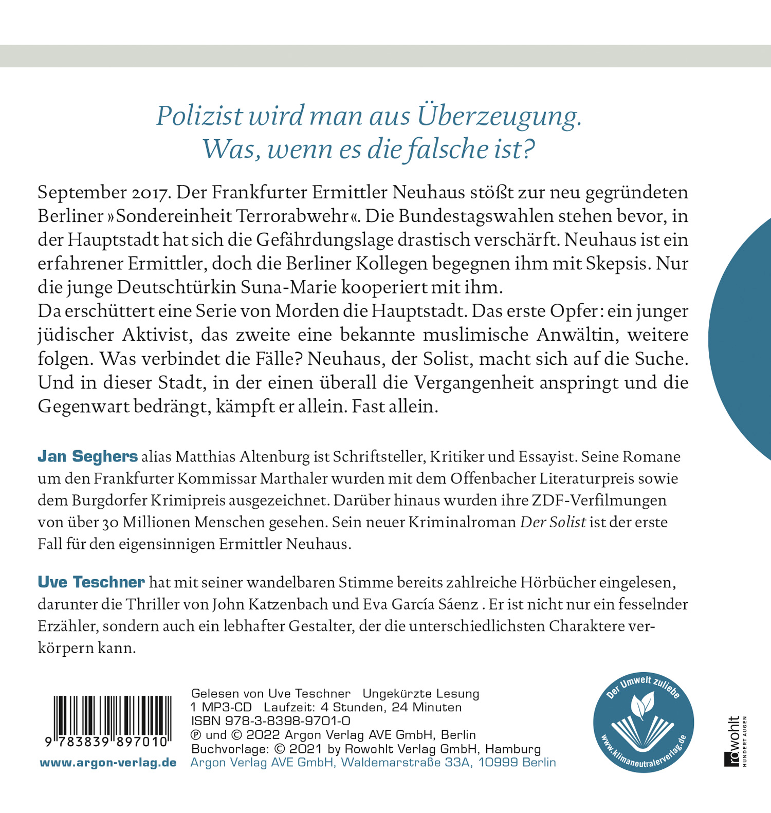 Rückseitencover Der Solist
