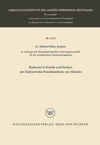 Vorderes Coverbild Rupturen in Kreide und Karbon am Südrand des Kreidebeckens von Münster
