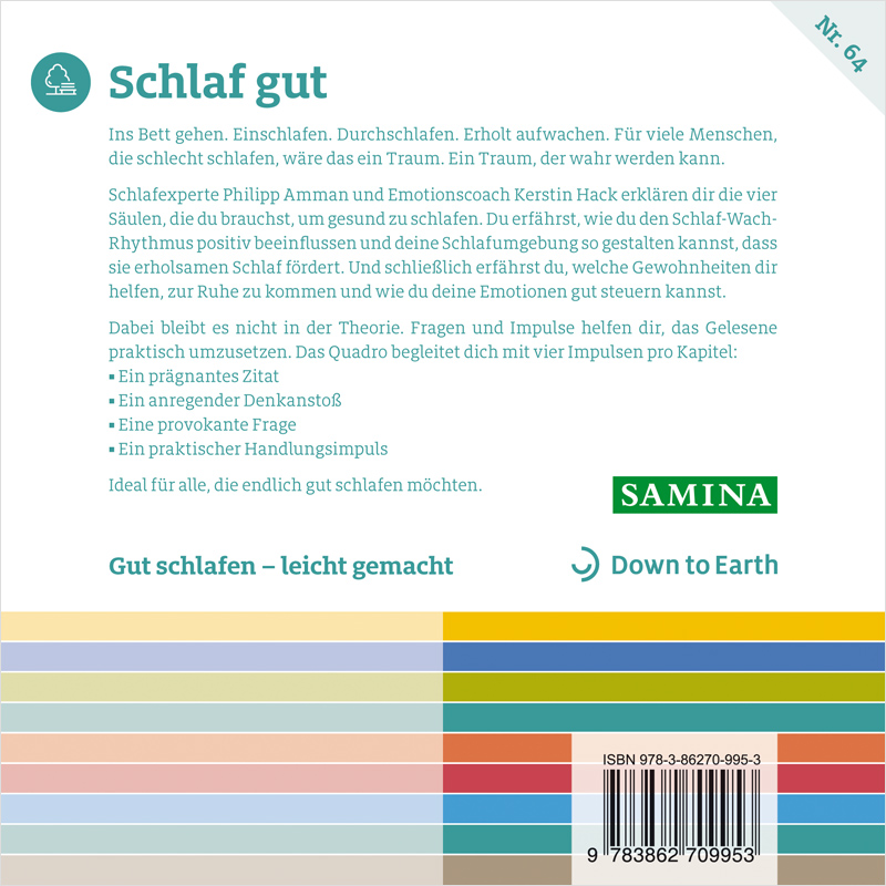 Rückseitencover Schlaf gut